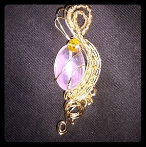 Handmade wire woven Pendant